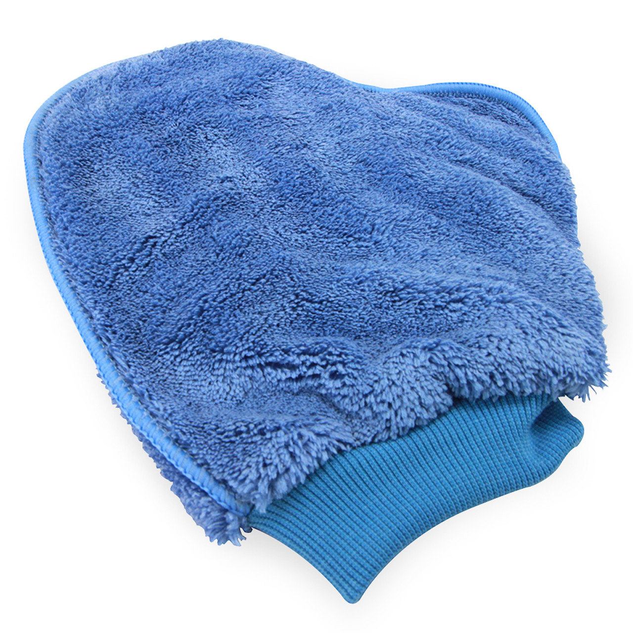 Wholesale Microfiber Dusting Mitts with Thumb Blue